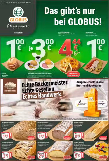 Leidinio virselis: Globus Baumarkt akcijų leidinys Nr. 3 (Galioja nuo 2026-08-24 iki 2026-08-29)