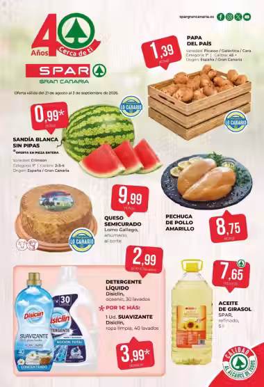 Leidinio perziura: Spar akcijų leidinys (Galioja nuo 2026-08-21 iki 2026-09-03)