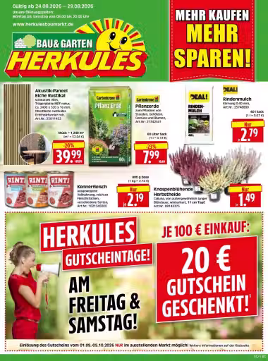 Podglad gazetki: Herkules gazetka promocyjna Nr. 1 (Ważne od 2026-08-24 do 2026-08-29)