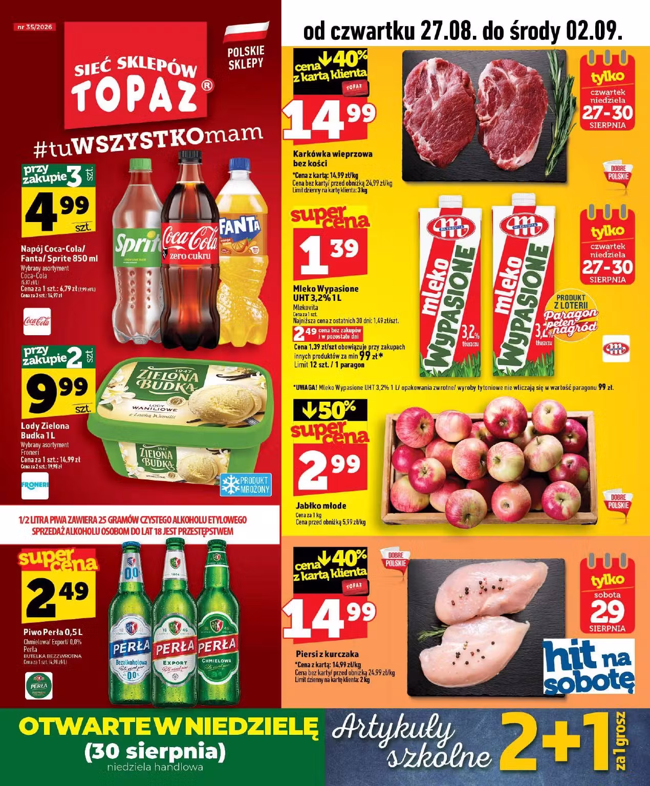Brochure preview: Topaz promotions leaflet (Valid from 2026-08-27 to 2026-09-02)