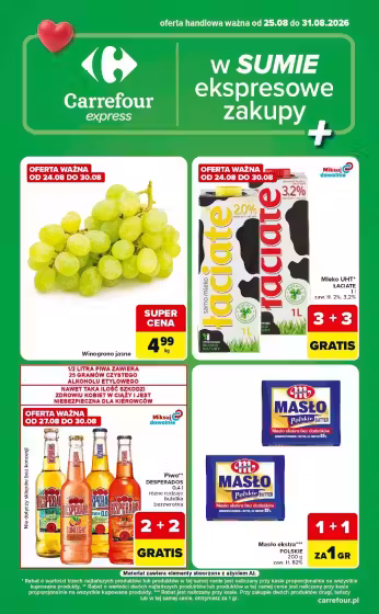 Kataloogi kaas: Carrefour sooduspakkumiste voldik Nr. 1 (Kehtib alates 2026-08-25 kuni 2026-08-31)