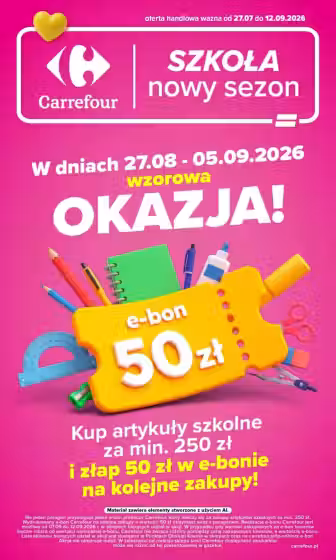 Kataloogi kaas: Carrefour sooduspakkumiste voldik (Kehtib alates 2026-08-27 kuni 2026-09-12)
