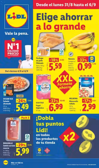 Brochure cover: Lidl promotions leaflet Nr. 1 (Valid from 2026-08-31 to 2026-09-06)