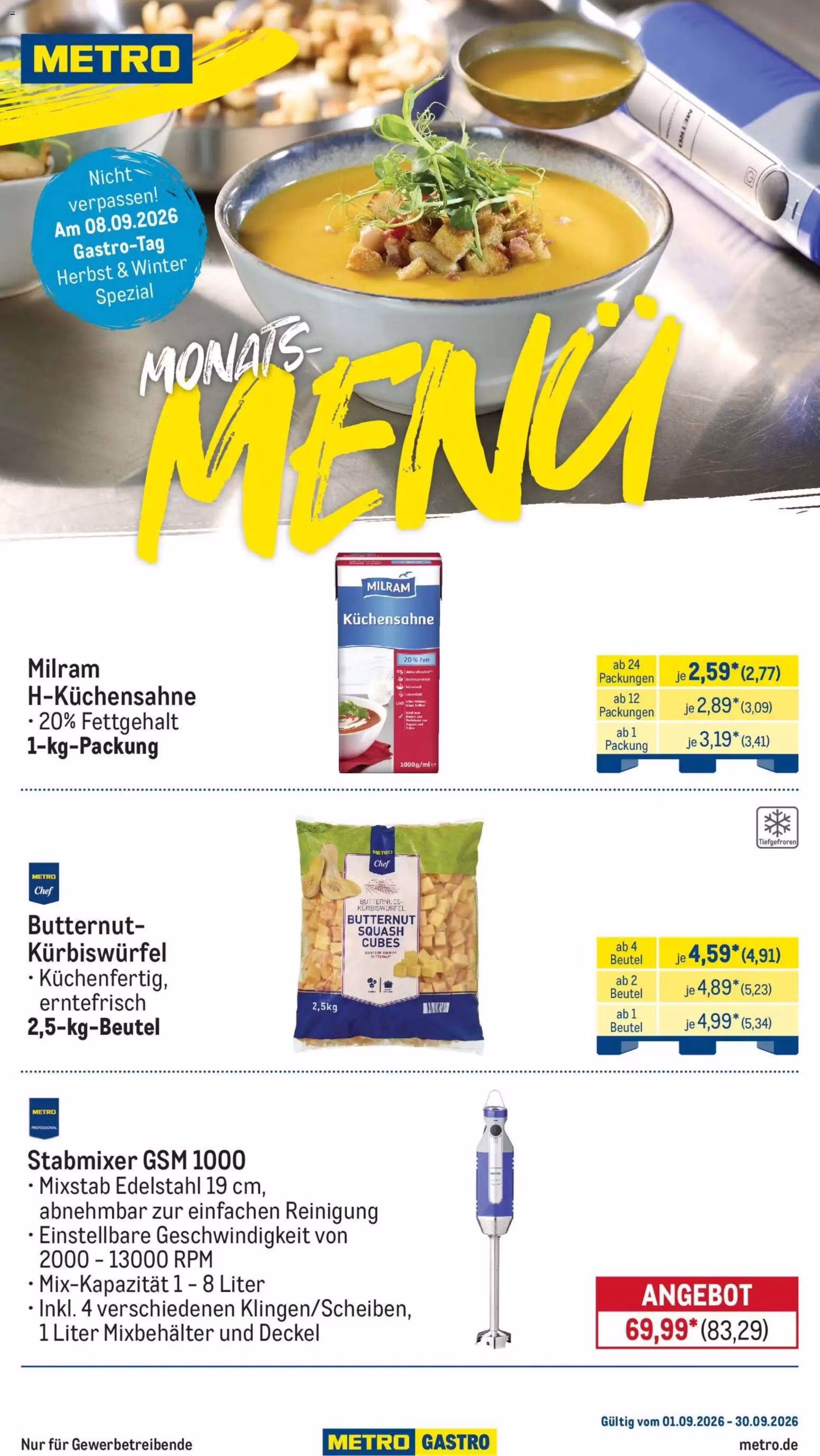Brochure preview: Metro promotions leaflet (Valid from 2026-09-01 to 2026-09-30)