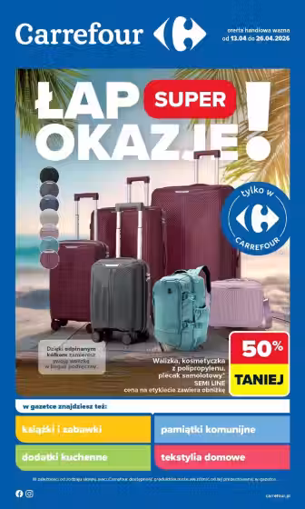 Brochure cover: Carrefour promotions leaflet (Valid from 2026-04-13 to 2026-04-26)