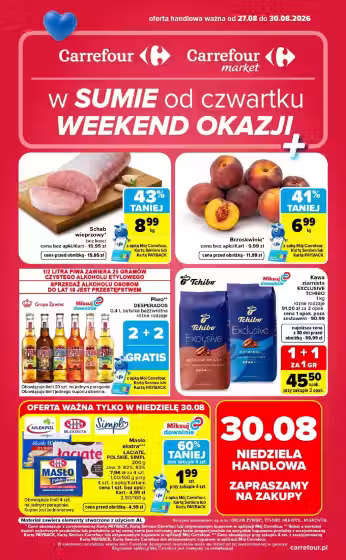 Portada del folleto: Carrefour folleto de ofertas (Válido del 2026-08-27 al 2026-08-30)