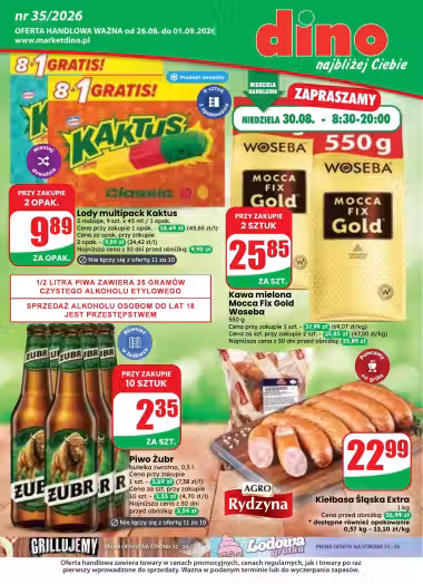 Kataloogi kaas: Dino sooduspakkumiste voldik (Kehtib alates 2026-08-26 kuni 2026-09-01)