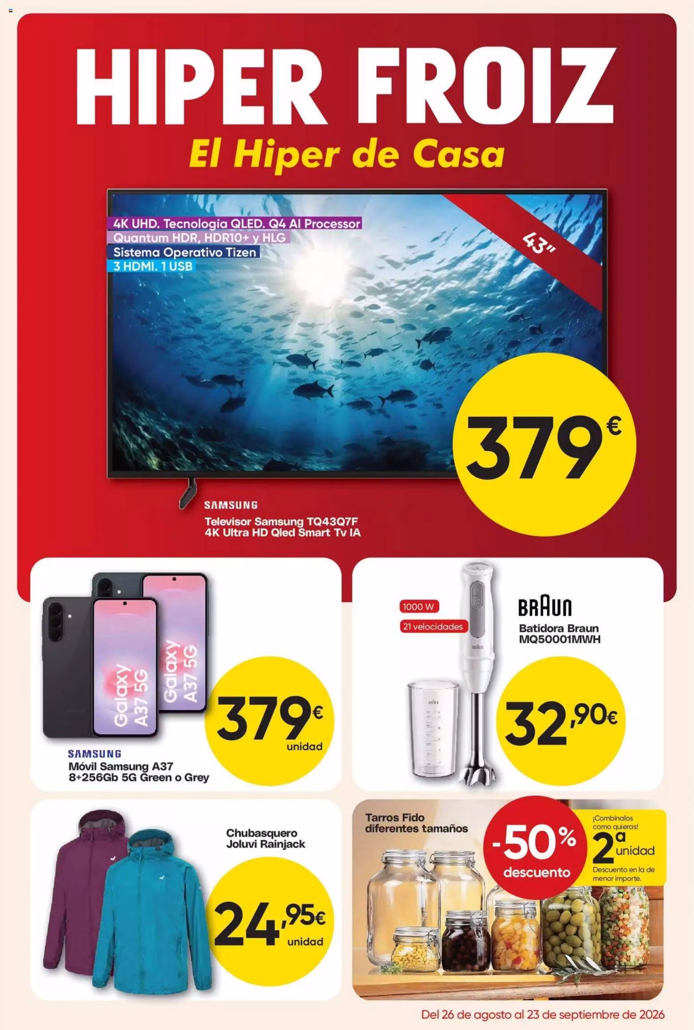 Brochure preview: Froiz promotions leaflet (Valid from 2026-08-26 to 2026-09-23)