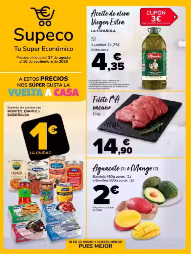 Brochure cover: Lupa Supermercados promotions leaflet (Valid from 2026-08-27 to 2026-09-16)