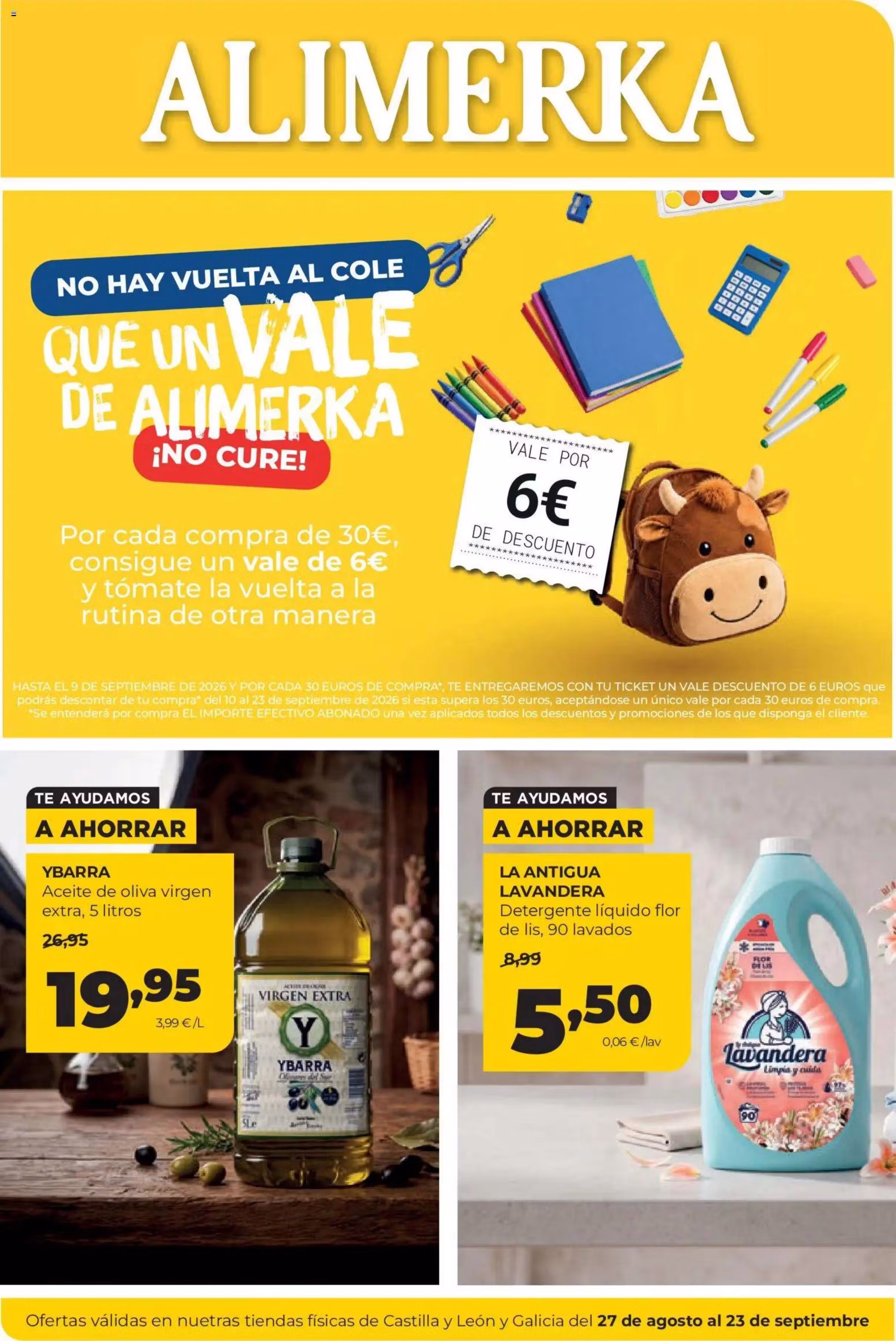 Brochure preview: Alimerka promotions leaflet Nr. 1 (Valid from 2026-08-27 to 2026-09-23)