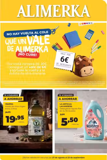 Brochure cover: Alimerka promotions leaflet Nr. 2 (Valid from 2026-08-27 to 2026-09-23)