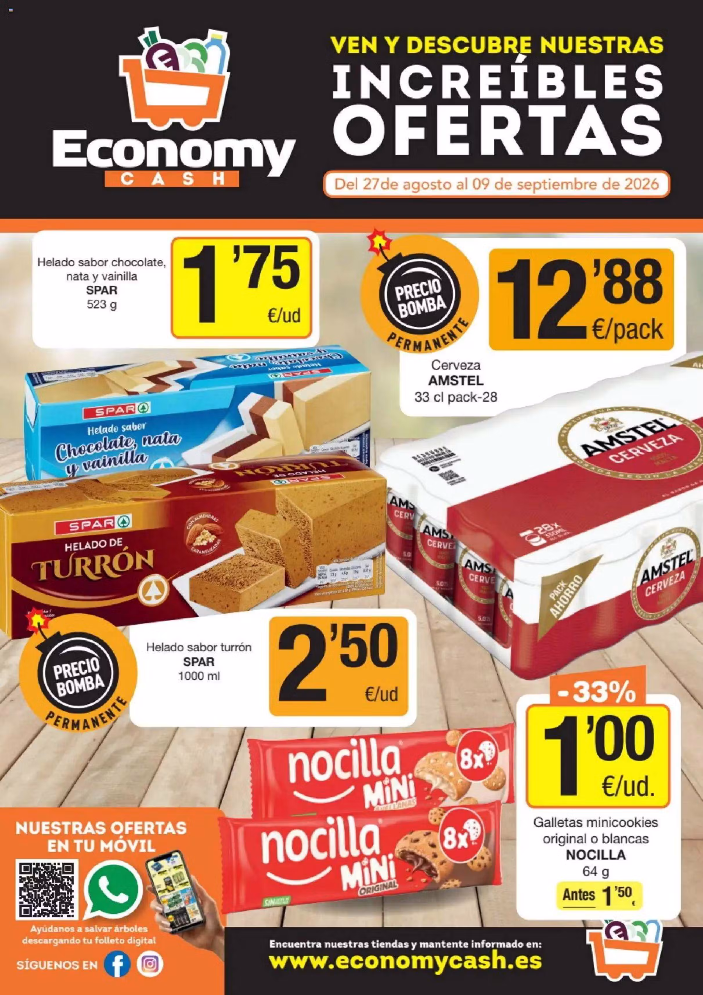 Brochure preview: Economy Cash promotions leaflet (Valid from 2026-08-27 to 2026-09-09)