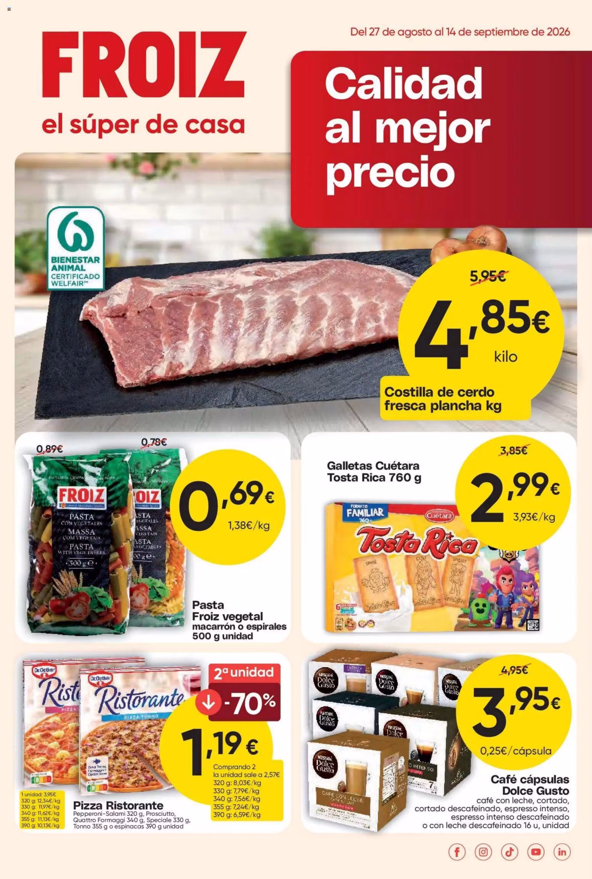 Brochure preview: Froiz promotions leaflet (Valid from 2026-08-27 to 2026-09-14)