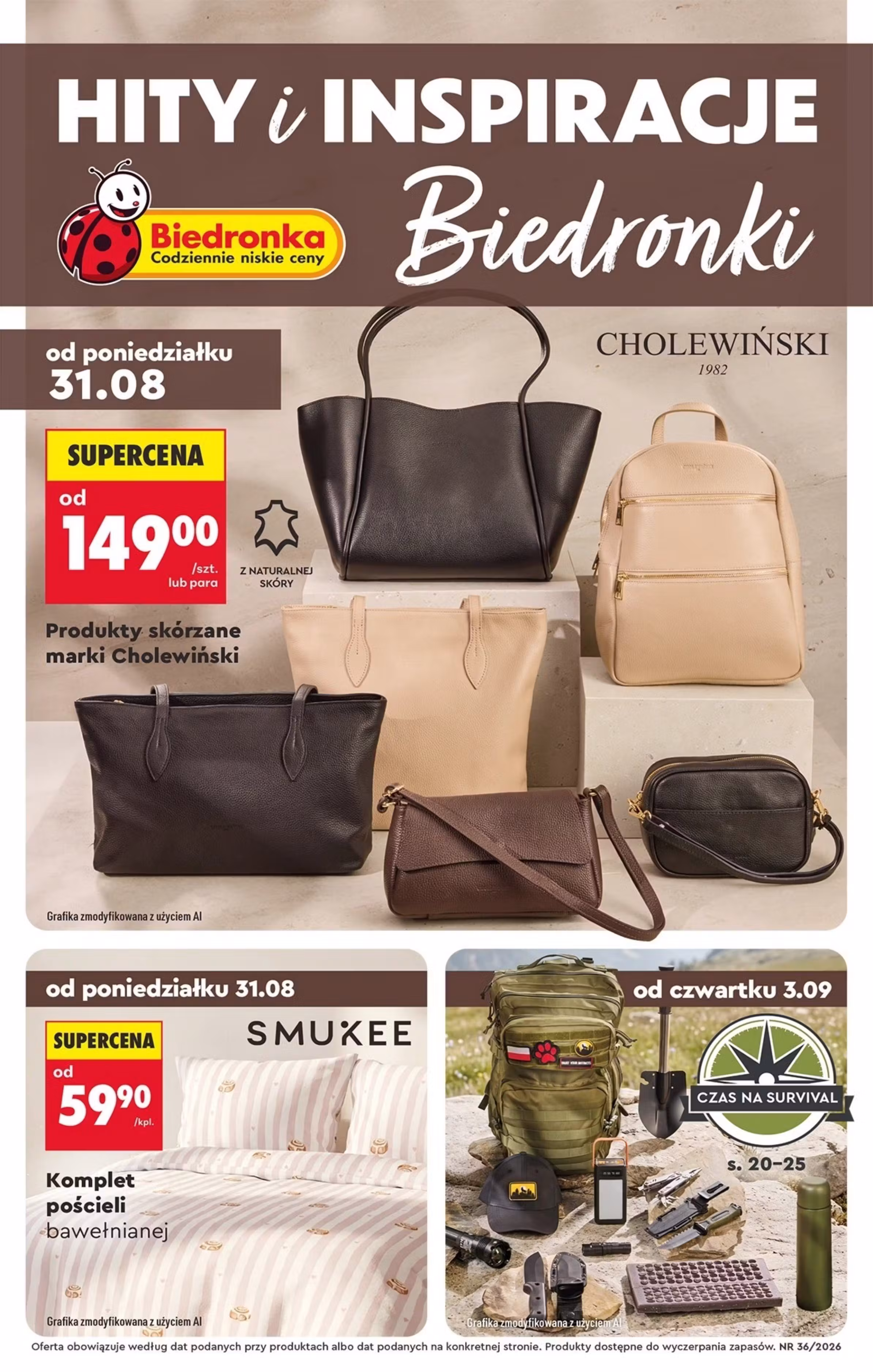 Brochure preview: Biedronka promotions leaflet (Valid from 2026-08-31 to 2026-09-16)