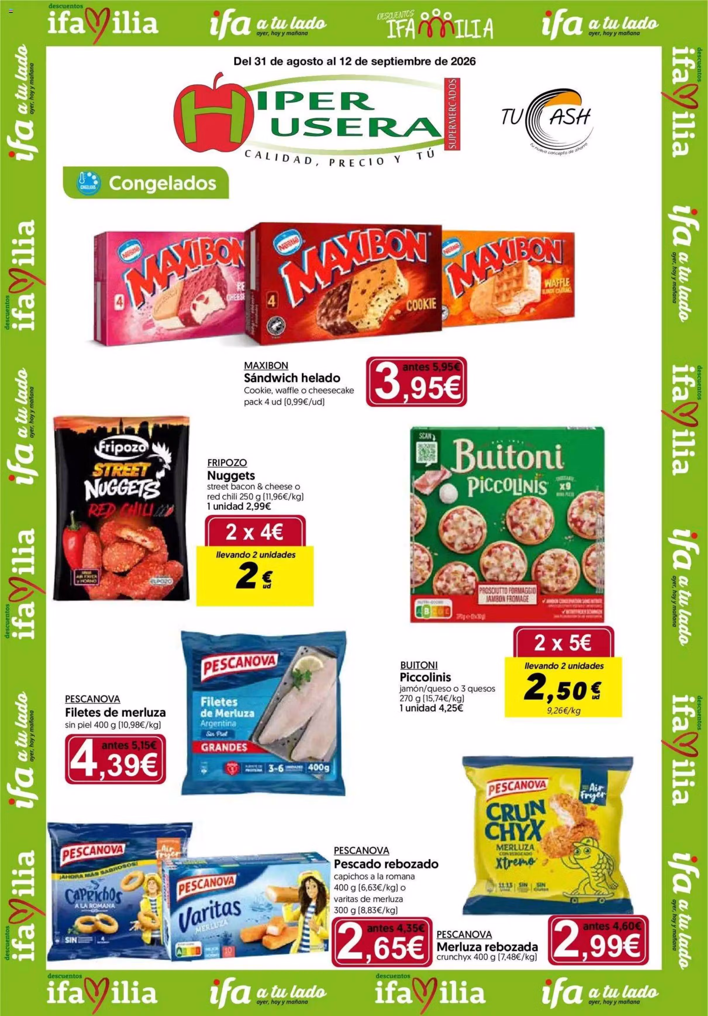 Brochure preview: Hipercor promotions leaflet (Valid from 2026-08-31 to 2026-09-12)