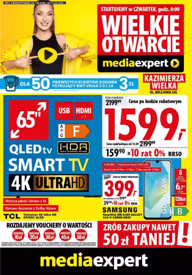 Brochure cover: Media Expert promotions leaflet Nr. 1 (Valid from 2026-09-03 to 2026-09-12)