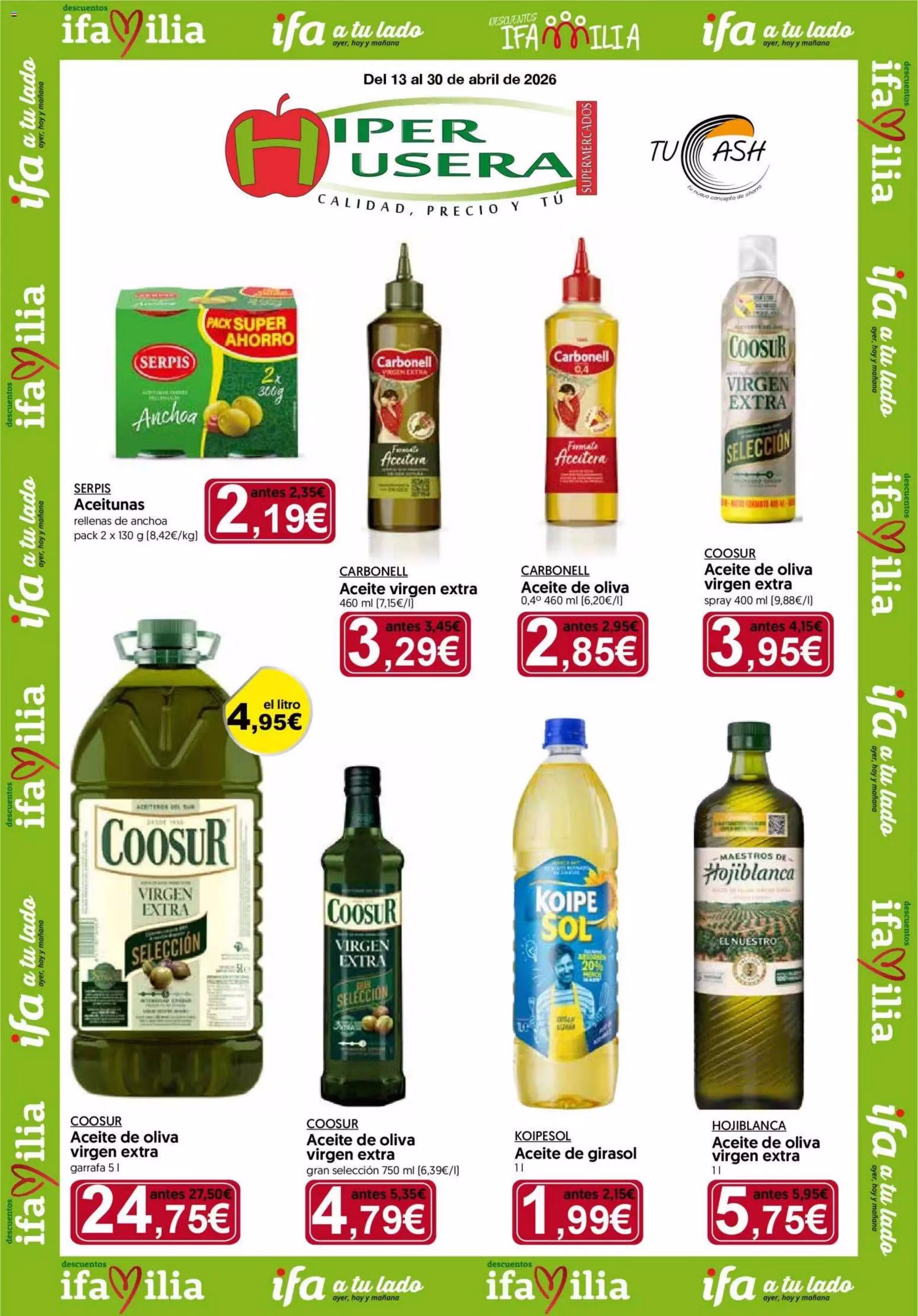 Brochure preview: Hipercor promotions leaflet (Valid from 2026-04-13 to 2026-04-30)