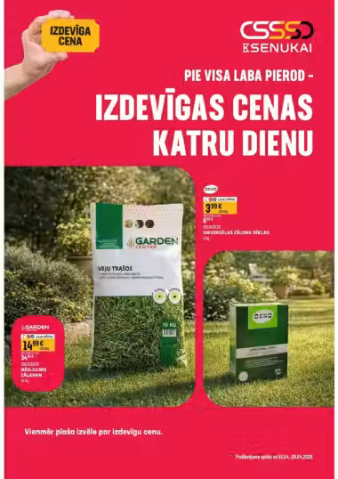 Brochure cover: K Senukai promotions leaflet (Valid from 2026-04-15 to 2026-04-28)