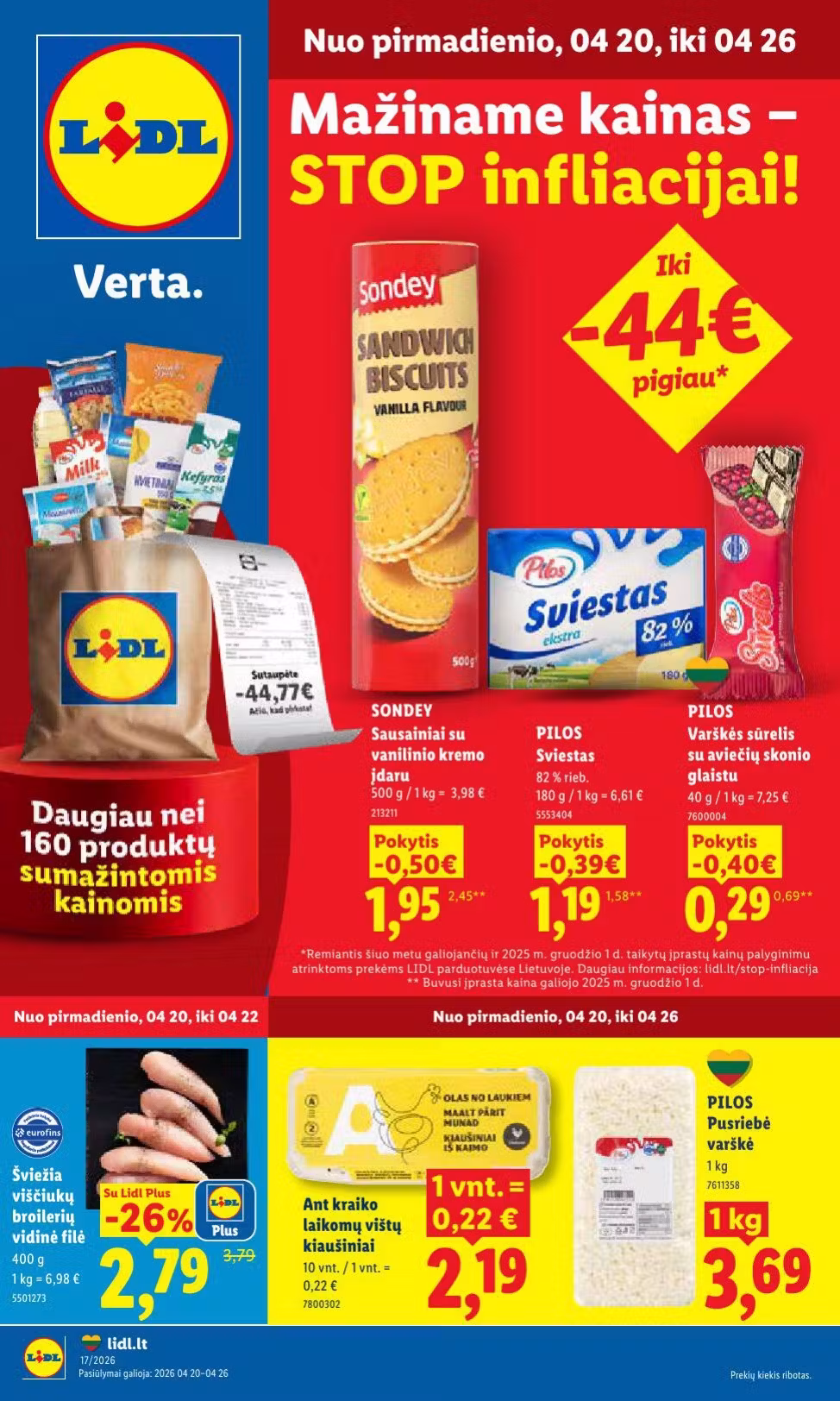 Bukleta prieksskatijums: Lidl akciju buklets (Derīgs no 2026-04-20 līdz 2026-04-26)