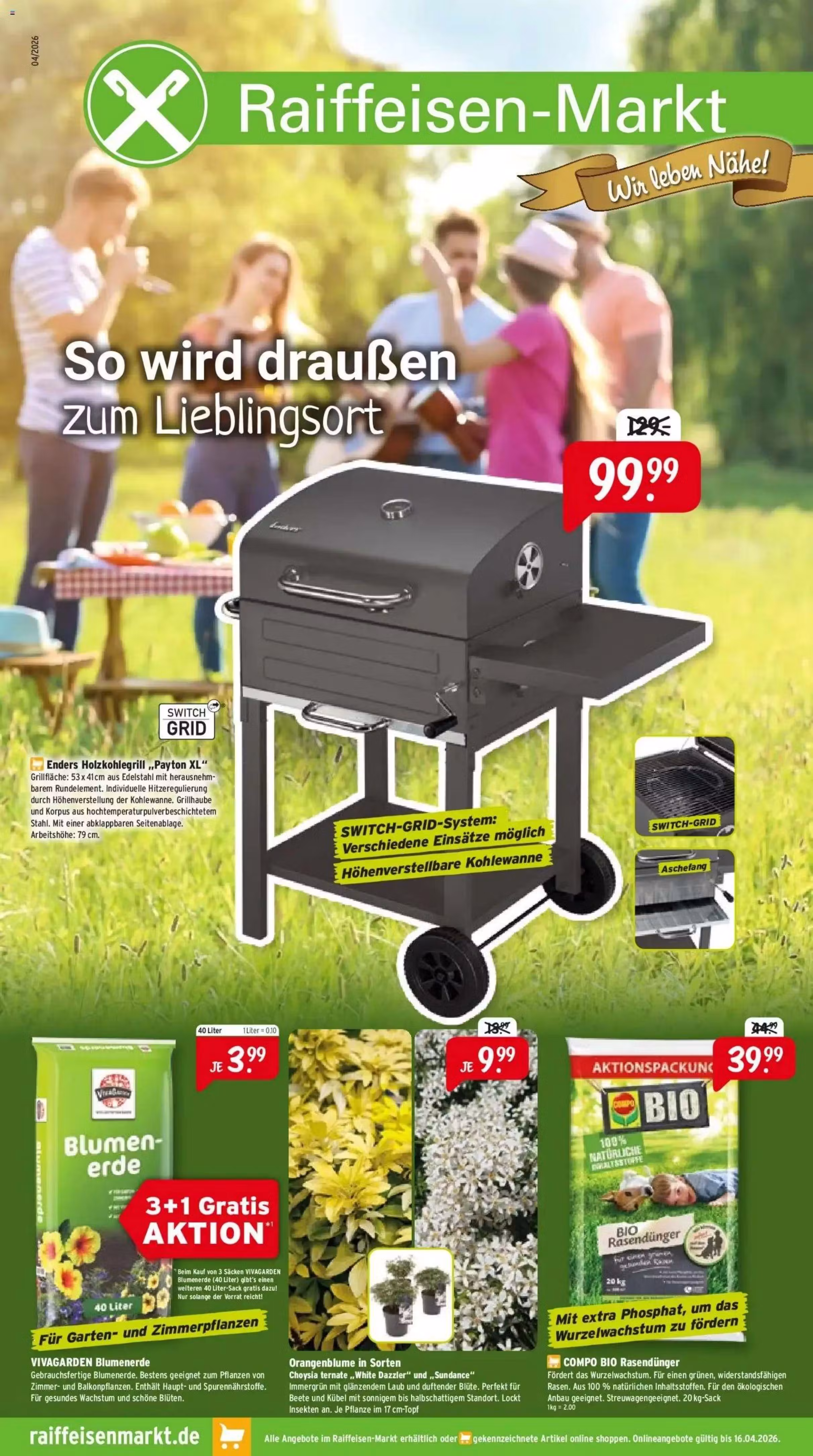 Brochure preview: Mix Markt Fleisch promotions leaflet (Valid from 2026-04-01 to 2026-04-30)