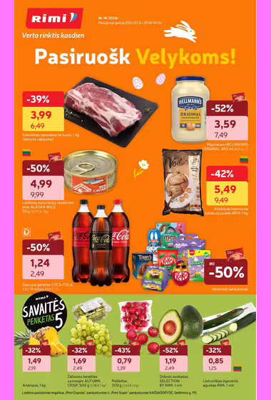 Rimi akcijų leidinys (Galioja nuo 03-31 iki 04-06)