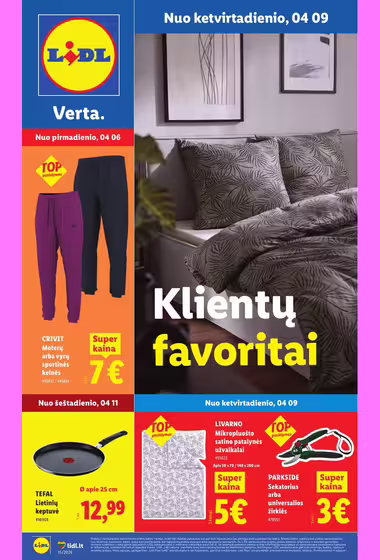 Lidl ne maisto prekių akcijų leidinys (Galioja nuo 04-06 iki 04-12)