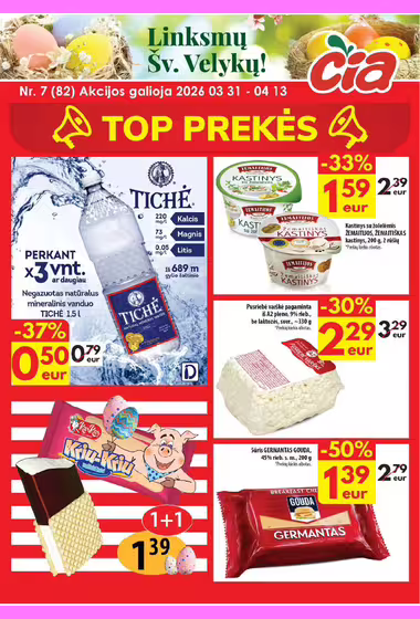 Čia Market akcijų leidinys (Galioja nuo 04-05 iki 04-15)