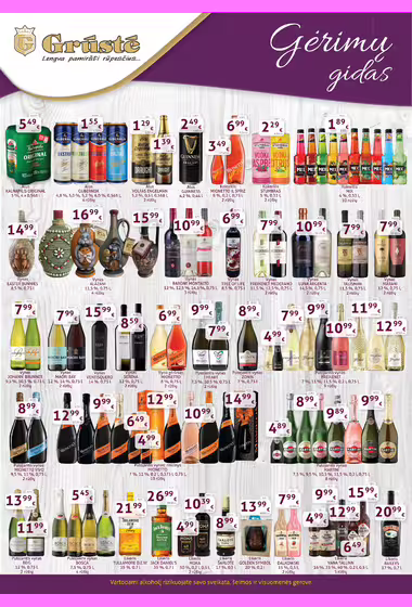 Grūstė akcijų leidinys (Galioja nuo 04-05 iki 04-15)