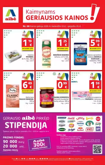 Aibė akcijų leidinys Nr. 8