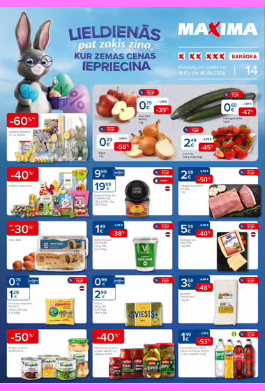 Maxima Latvia akcijų leidinys (Galioja nuo 04-05 iki 04-15)