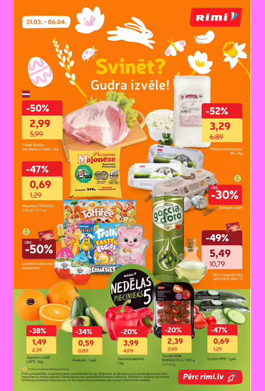Rimi Latvia akcijų leidinys (Galioja nuo 04-05 iki 04-15)