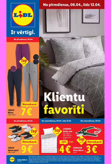Lidl Latvia ne maisto prekių akcijų leidinys (Galioja nuo 04-04 iki 04-12)