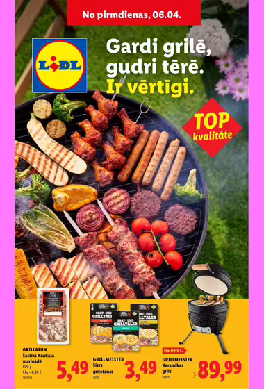 Lidl Latvia akcijų leidinys (Galioja nuo 04-04 iki 08-31)