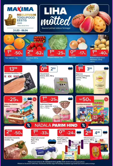 Maxima akcijų leidinys (Galioja nuo 03-31 iki 04-06)