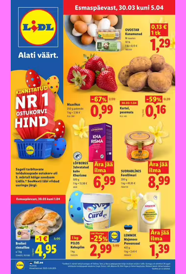Lidl akcijų leidinys (Galioja nuo 03-30 iki 04-05)